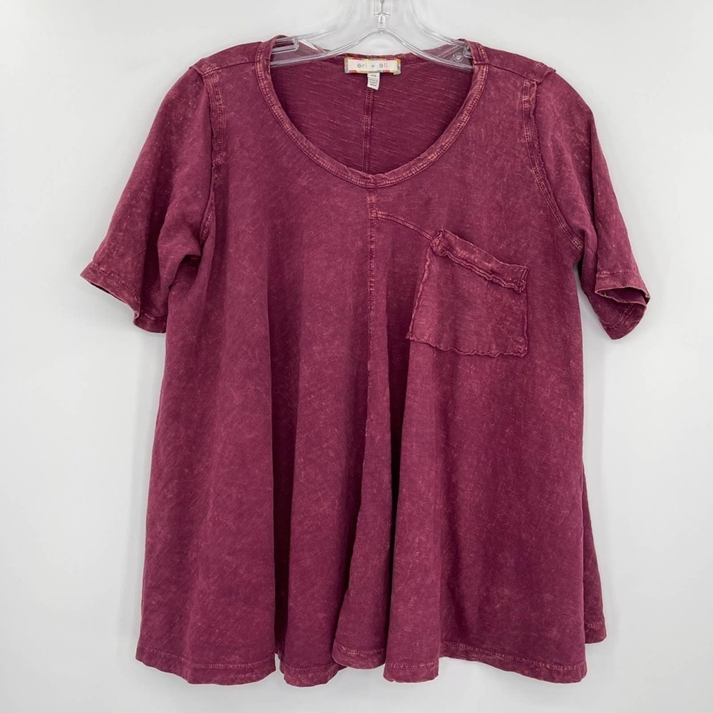 eri + ali lagenlook drapey oversized boxy t-shirt